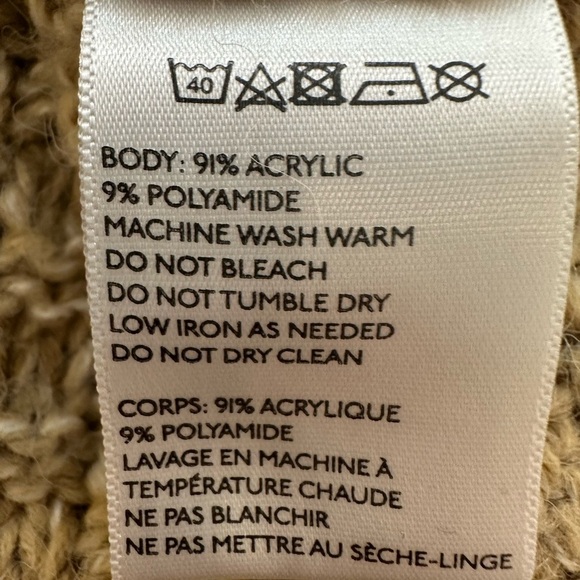 Ecote Urban Outfitters Brown Sweater Knit Chunky Oversized L EUC VTG - Picture 8 of 8